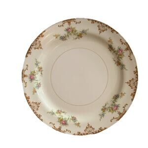 Homer Laughlin Eggshell Nautilus Aristocrat Plate 9.25” Luncheon Plate H51N5